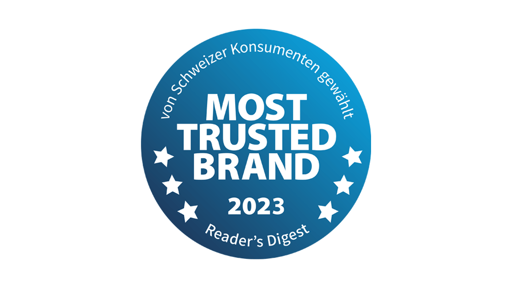 Gütesiegel Most Trusted Brand 2023 von Reader’s Digest
