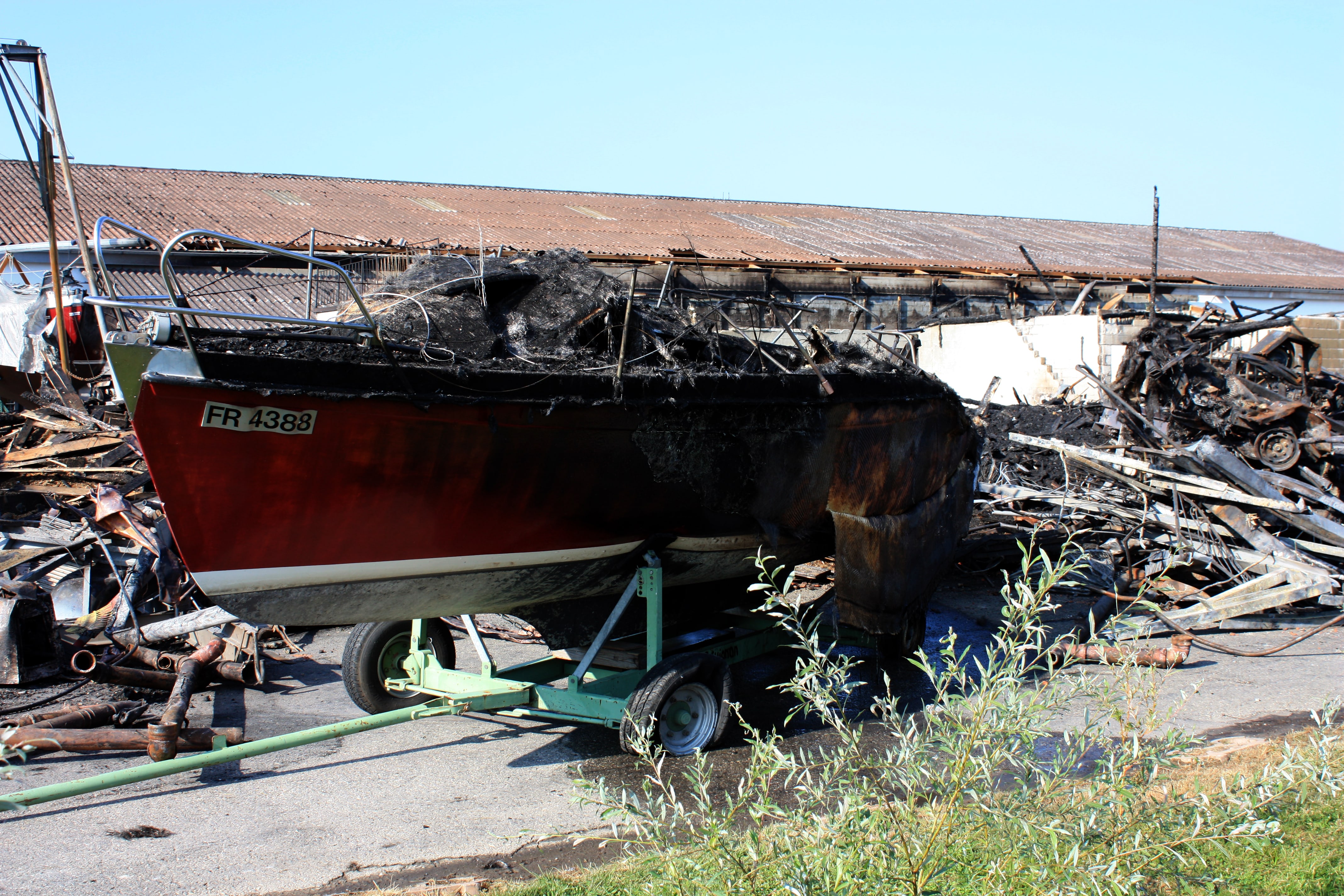 Brand in der Bootswerft Périsset in EstavayerleLac die