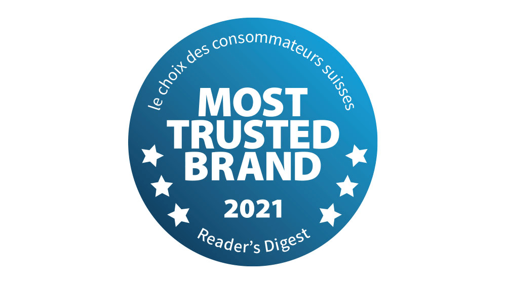 Label de qualité Most Trusted Brand 2021 du Reader’s Digest