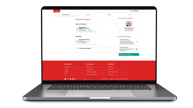 Kundenportal «Meine Mobiliar»